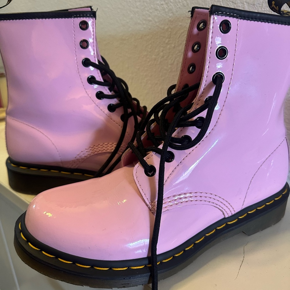 Baby Pink Dr. Martens 1460 Boots